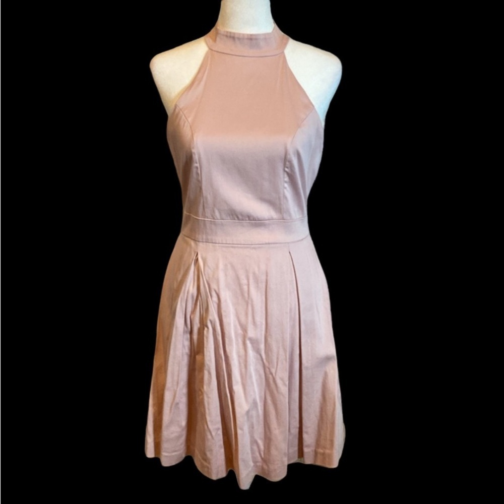 Zara Basic Colllection halter dress, midi, flare … - image 3